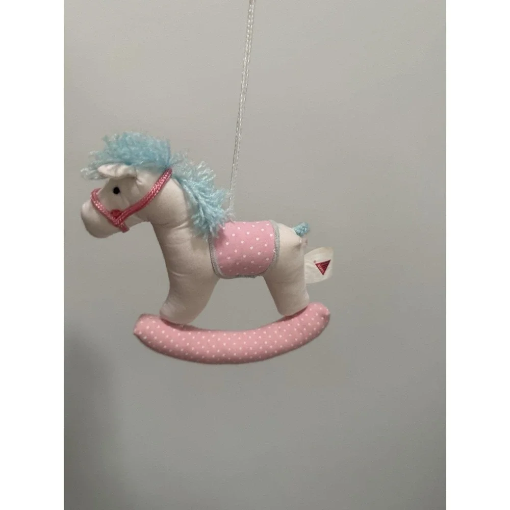 VTG 1987 Dakin Musical Baby Mobile Pretty Horses For Crib Plays 
